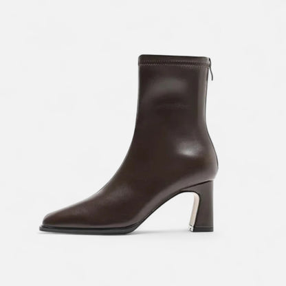 Vintage Stiefeletten mit quadratischer Spitze | Damen, stilvoll & wärmend