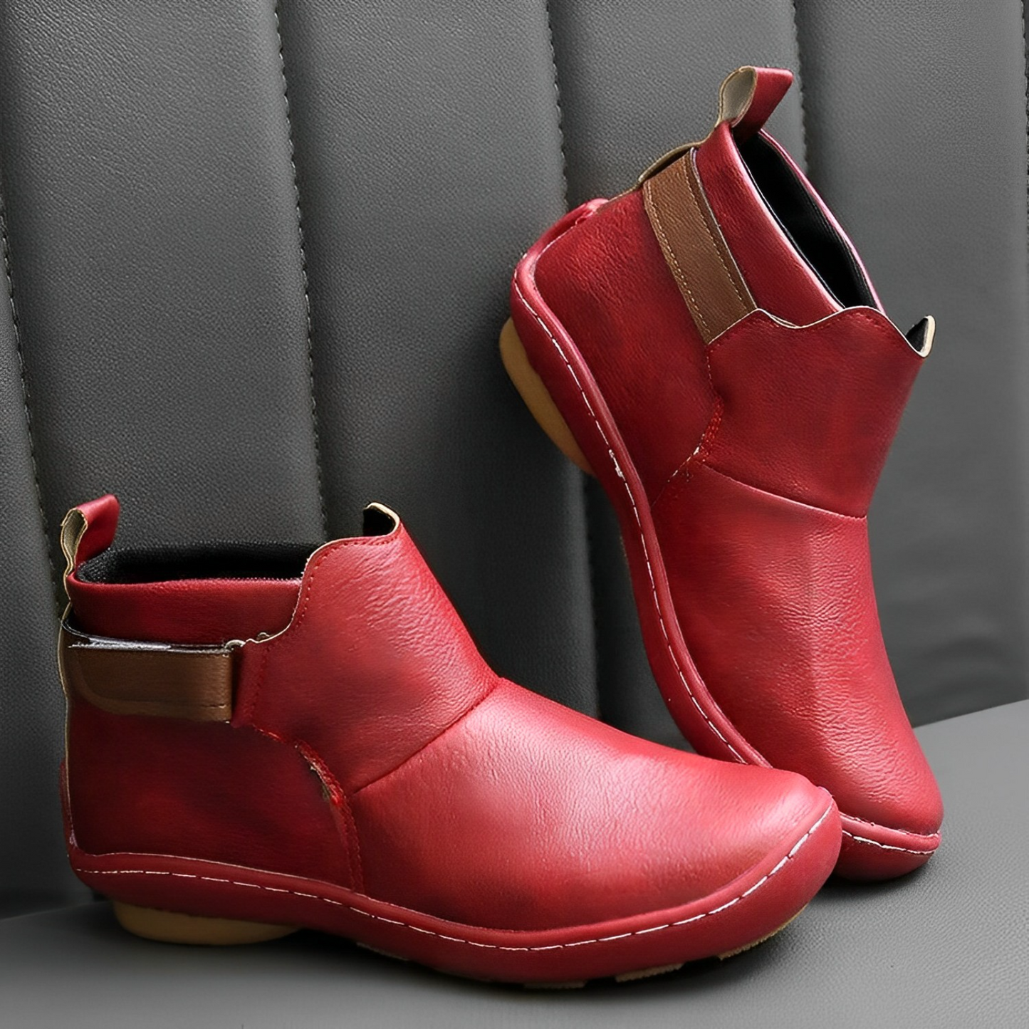 Ingrid | Lässige Ankle Zip Stiefel