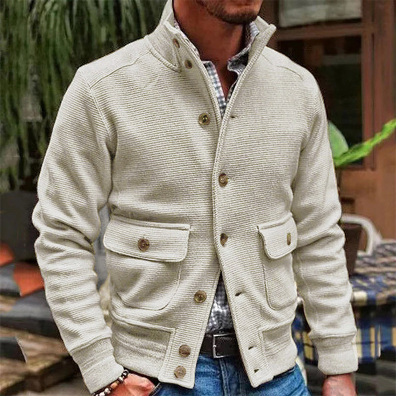 Strukturierte Freizeitjacke Herren | Lässige Eleganz & Funktionalität