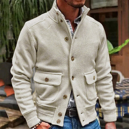 Strukturierte Freizeitjacke Herren | Lässige Eleganz & Funktionalität