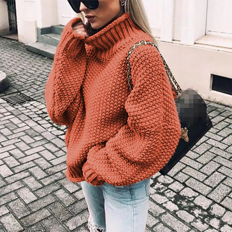 Grobstrick Rollkragenpullover Damen | Kuschelige Wintermode im Urban-Chic