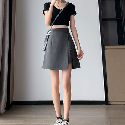 Vikkie | Moderner asymmetrischer Wickelminirock