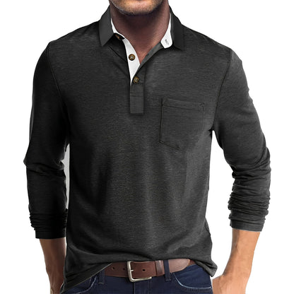 Lässiges Herren Langarm-Poloshirt – Komfortabel, Modern & Vielseitig