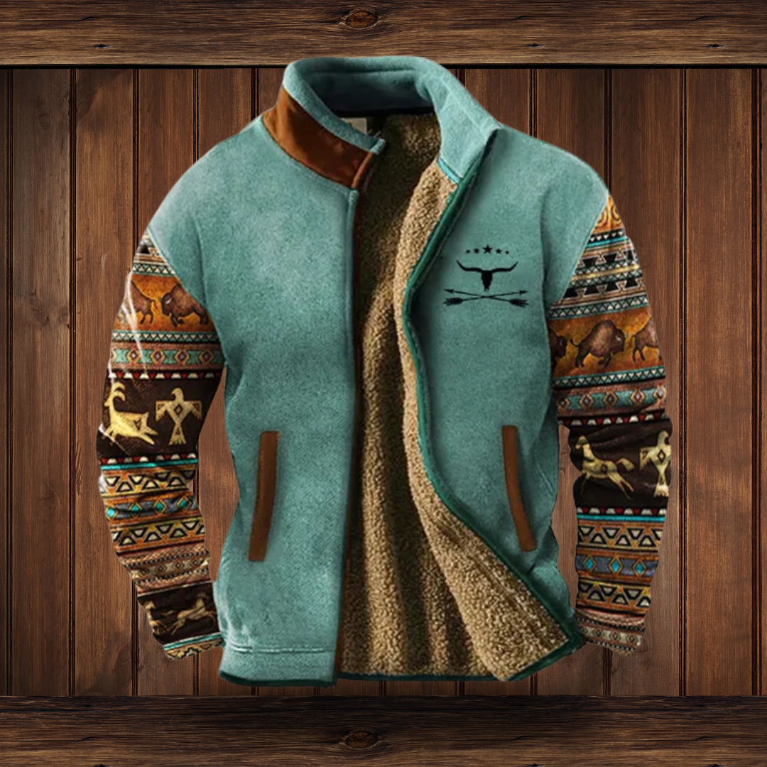Herren Fleecejacke mit 3D-Print – Leicht, Warm & Stylisch für Alltag & Outdoor