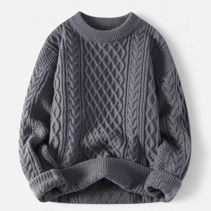 Klassischer Herren Strickpullover mit Zopfmuster – Zeitlos, warm & vielseitig kombinierbar