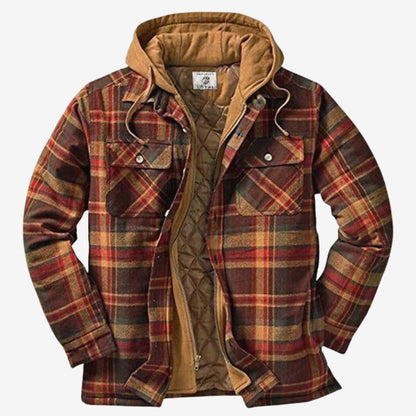 Herren Flanelljacke | Warme Kapuzenjacke für Freizeit & Outdoor