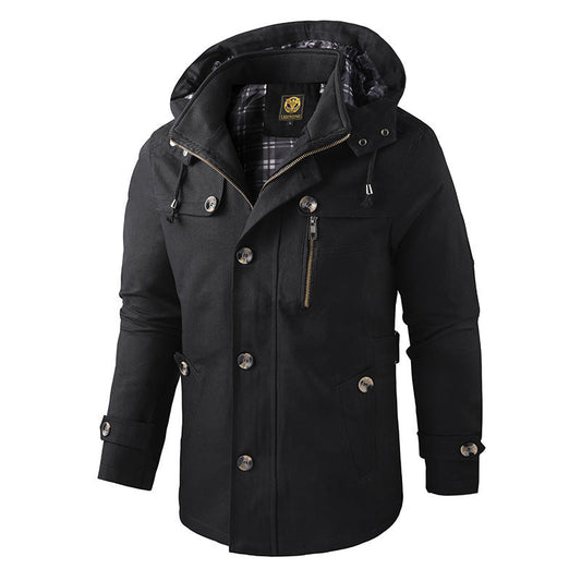 Herren Winterjacke mit Kapuze – Warm, Funktional & Perfekt für Kalte Tage