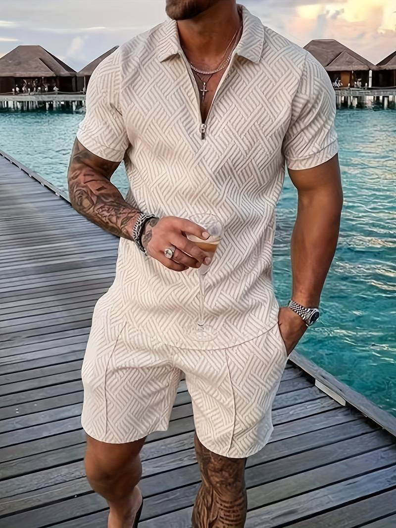 Max | Sommer 2-teiliges Set für Männer: Shirt + Shorts