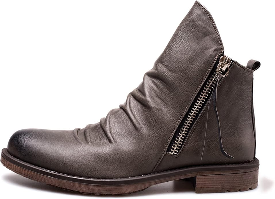 Herren Lederstiefeletten mit Reißverschluss – Elegant, Komfortabel & Alltagstauglich