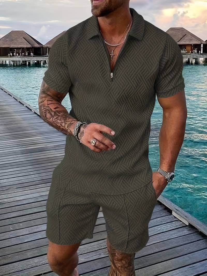 Max | Sommer 2-teiliges Set für Männer: Shirt + Shorts