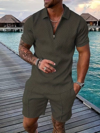Max | Sommer 2-teiliges Set für Männer: Shirt + Shorts