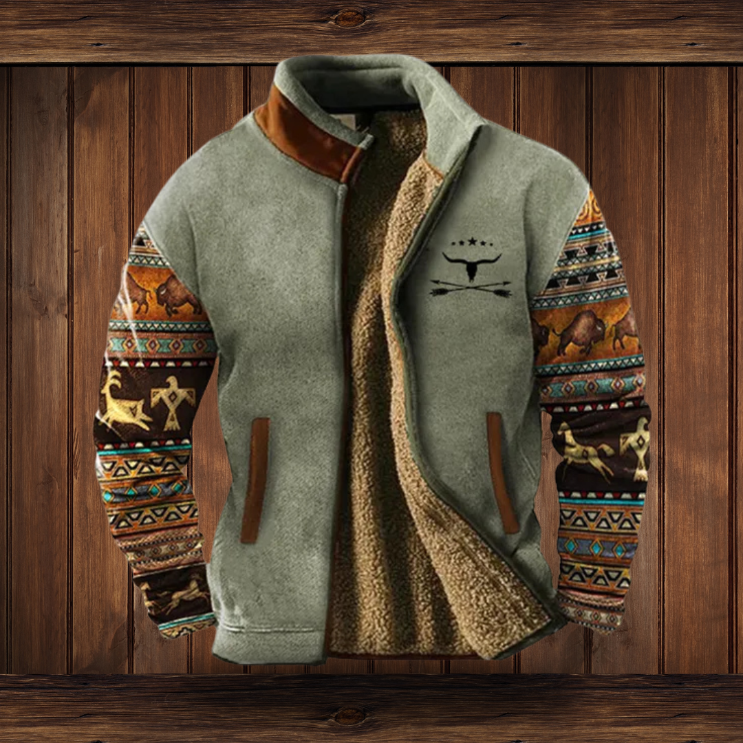 Herren Fleecejacke mit 3D-Print – Leicht, Warm & Stylisch für Alltag & Outdoor