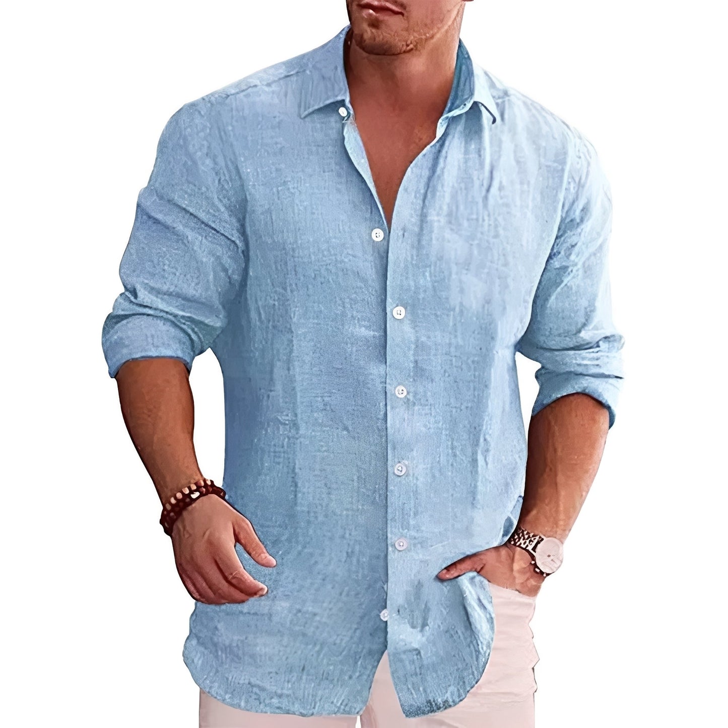 Herren Slim-Fit Hemd – Elegantes Langarmhemd mit moderner Passform