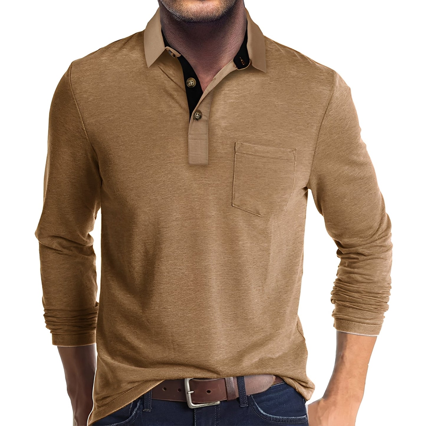 Lässiges Herren Langarm-Poloshirt – Komfortabel, Modern & Vielseitig