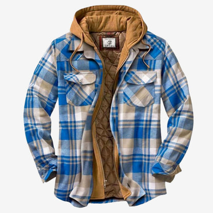 Herren Flanelljacke | Warme Kapuzenjacke für Freizeit & Outdoor