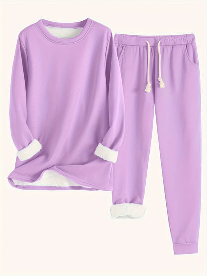 Cozy Damen Lounge-Set | Kuscheliges Fleecefutter für maximalen Komfort