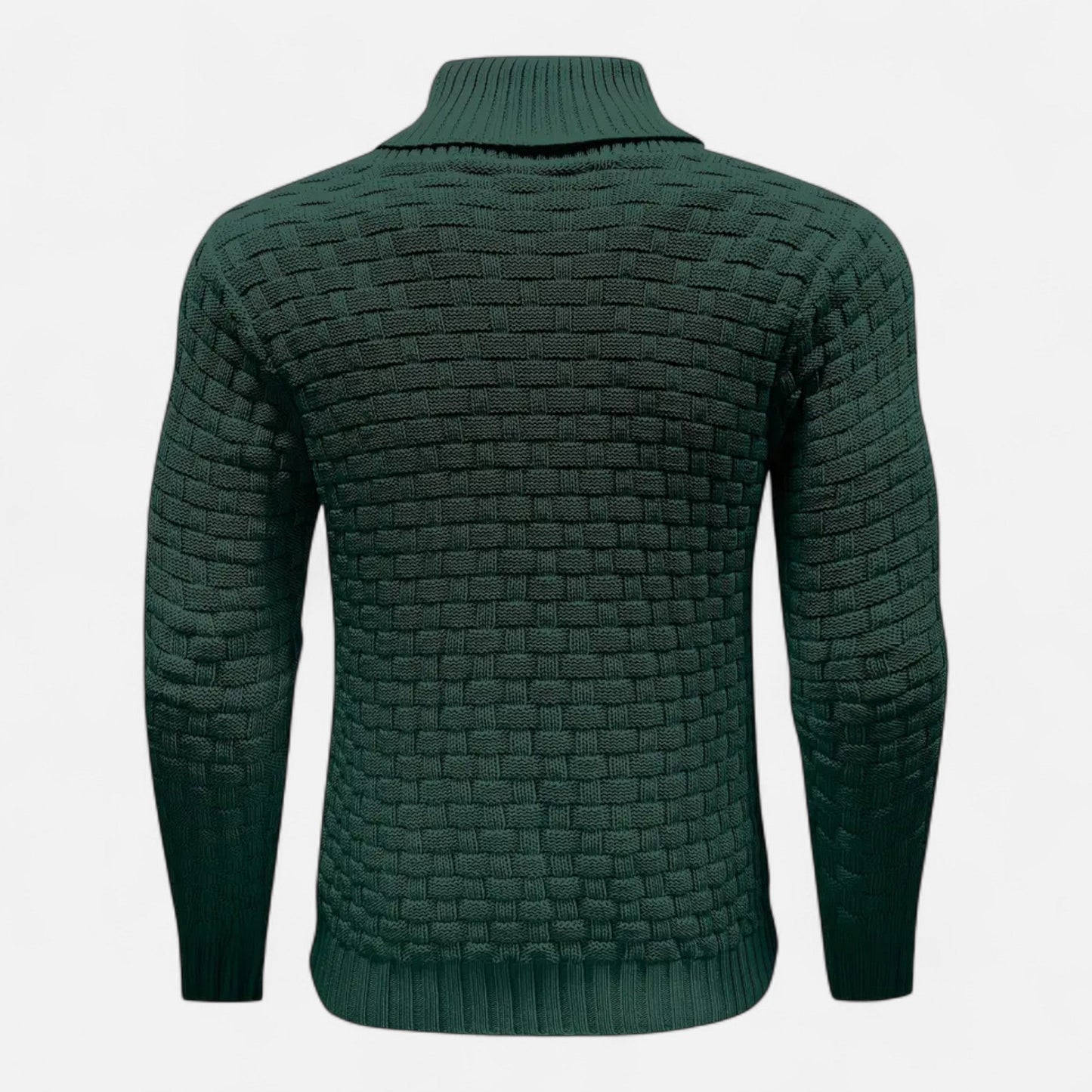 Timo | Herren Klassischer Strickpullover mit Knopfleiste – Weicher, Strukturierter Winterpullover mit Hohem Stretchkomfort
