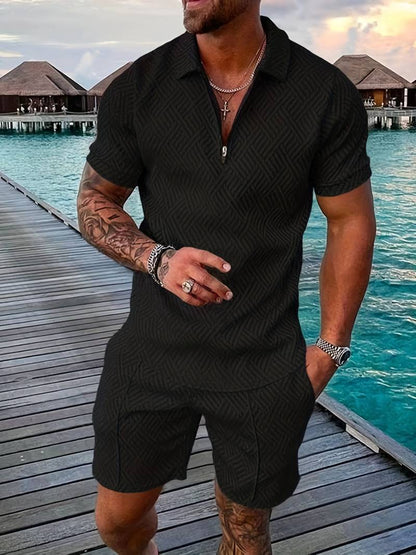 Max | Sommer 2-teiliges Set für Männer: Shirt + Shorts