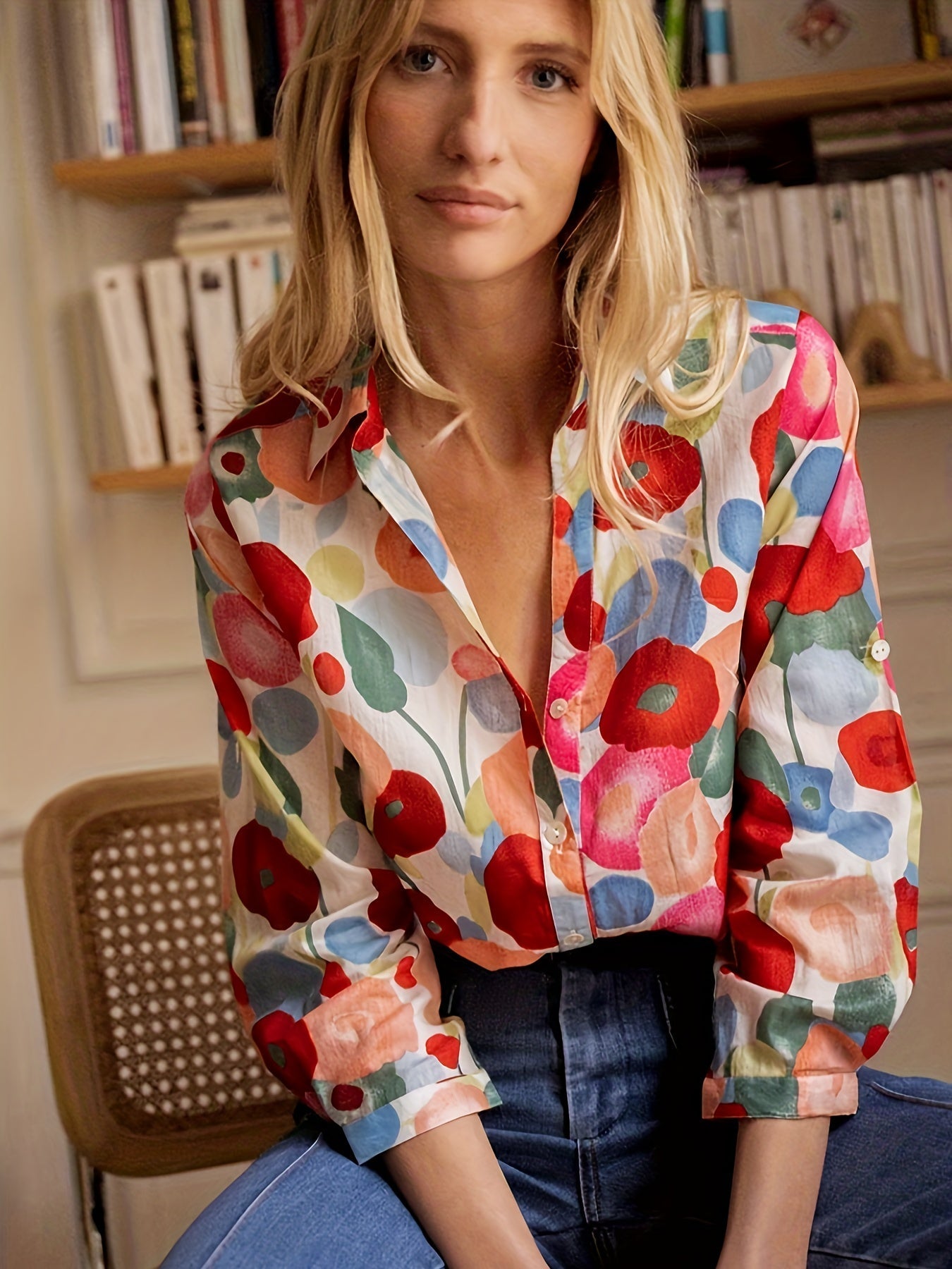 Isabey | Bunte Blumenbluse für Damen