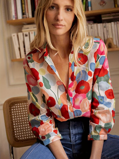 Isabey | Bunte Blumenbluse für Damen