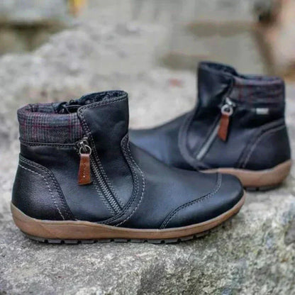Damen Stiefelette mit Reißverschluss – Komfortabel, Stylisch & Perfekt für Alltag & City