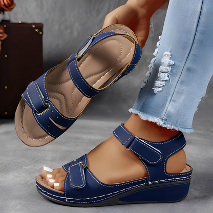 Damen Sandalen – Bequeme Sommerschuhe mit unterstützendem Fußbett für Alltag und Freizeit
