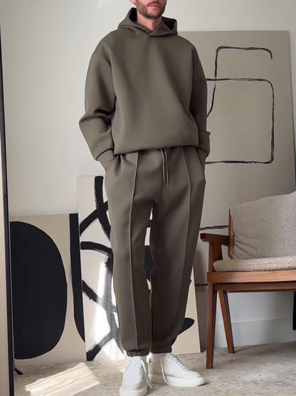 Herren Minimalistischer Jogginganzug | Moderner Schnitt mit Hoodie und Hose