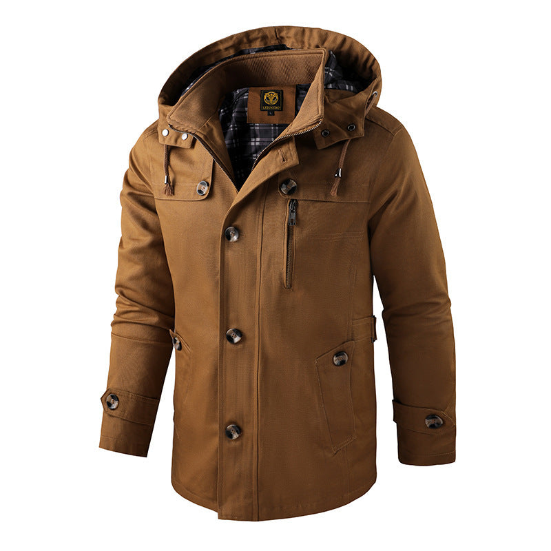 Herren Winterjacke mit Kapuze – Warm, Funktional & Perfekt für Kalte Tage