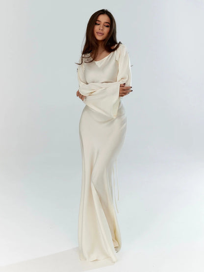 Elegantes Damen Maxikleid | Figurbetont & luxuriös für besondere Anlässe
