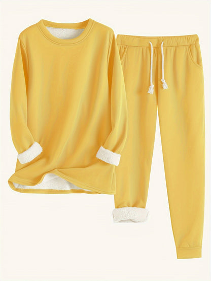 Cozy Damen Lounge-Set | Kuscheliges Fleecefutter für maximalen Komfort