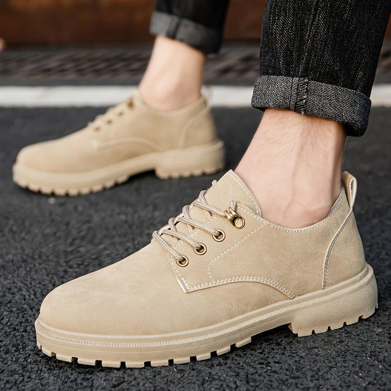 Holger | Herren Bequeme Schnürschuhe – Elegantes Design in Einfarbigem Look