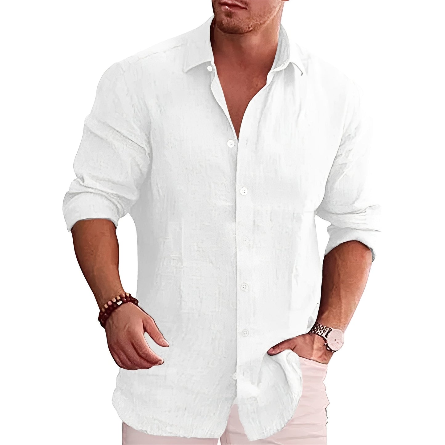Herren Slim-Fit Hemd – Elegantes Langarmhemd mit moderner Passform