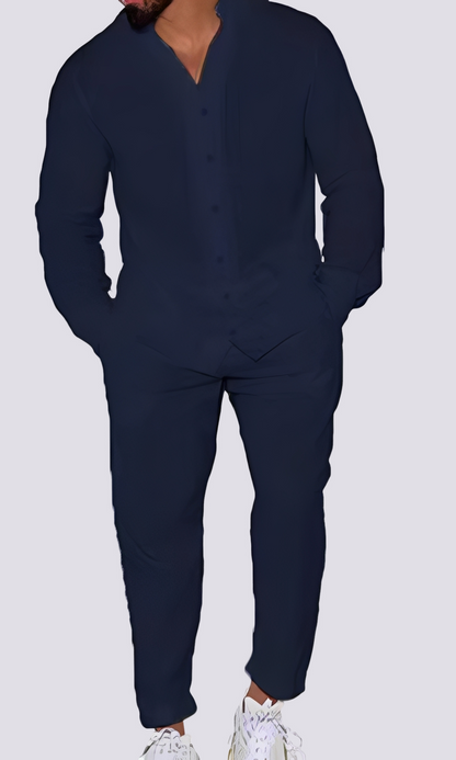 Herren Zweiteiliges Lounge-Set – Komfortables Freizeitset für Zuhause, Alltag und entspannte Outfits