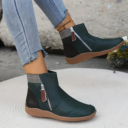 Damen Stiefelette mit Reißverschluss – Komfortabel, Stylisch & Perfekt für Alltag & City