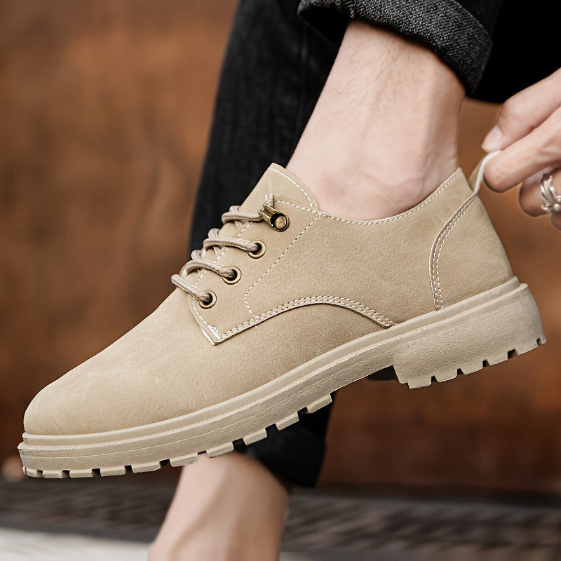 Holger | Herren Bequeme Schnürschuhe – Elegantes Design in Einfarbigem Look