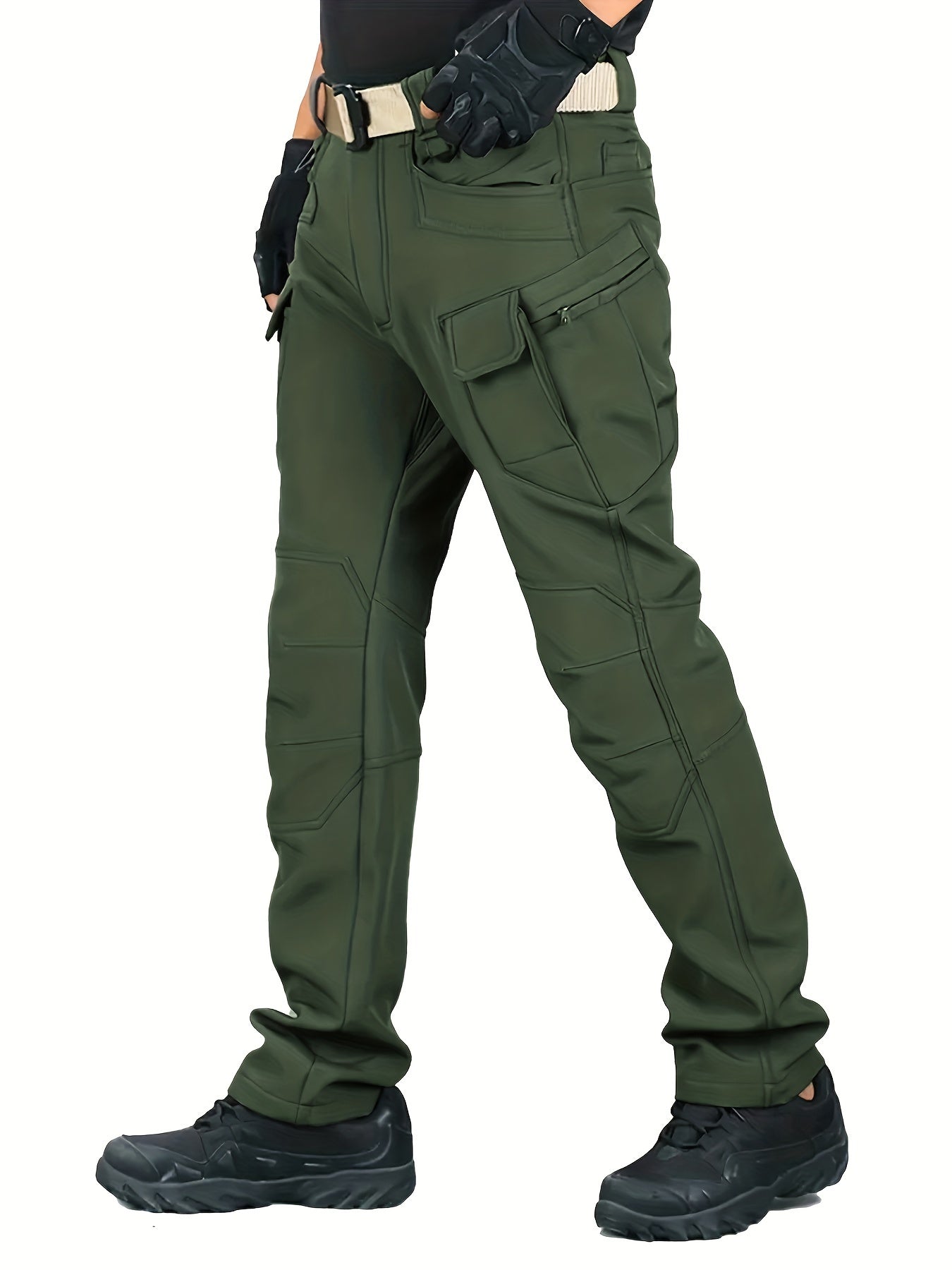 Janik | Herren Thermo-Cargohose mit Fleecefutter und Mehreren Taschen