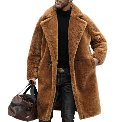 Eleganter Herren Teddy-Mantel – Kuschelig Warm & Stilvoll Urban