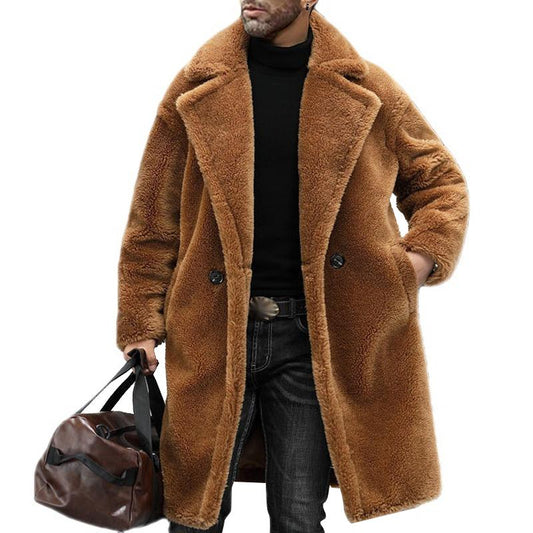 Eleganter Herren Teddy-Mantel – Kuschelig Warm & Stilvoll Urban