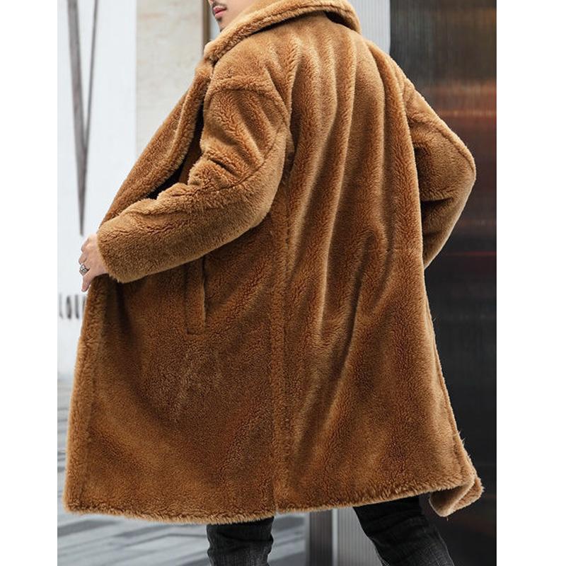 Eleganter Herren Teddy-Mantel – Kuschelig Warm & Stilvoll Urban