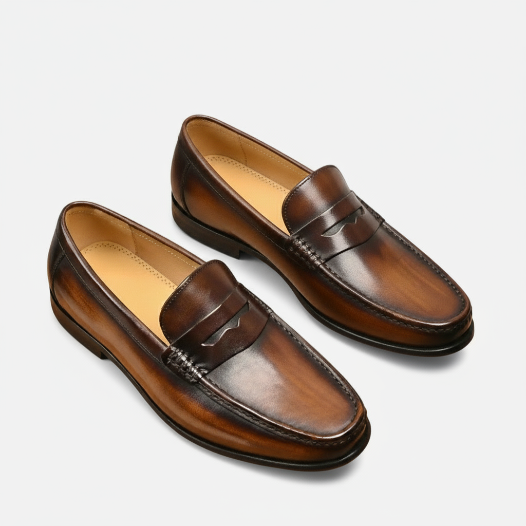 Herren Leder-Penny Loafers | Eleganz, Komfort & Vielseitiger Stil