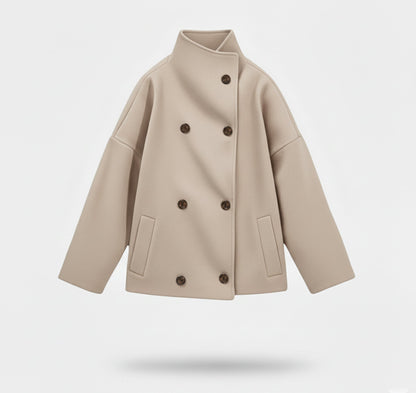 Tailored Short Coat für Damen | Moderne Minimalistische Eleganz