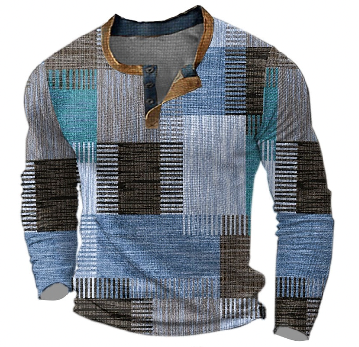 Matthis | Herren Rundhals Kaschmir Pullover in Multicolor Blockdesign – Stilvoll und Warm