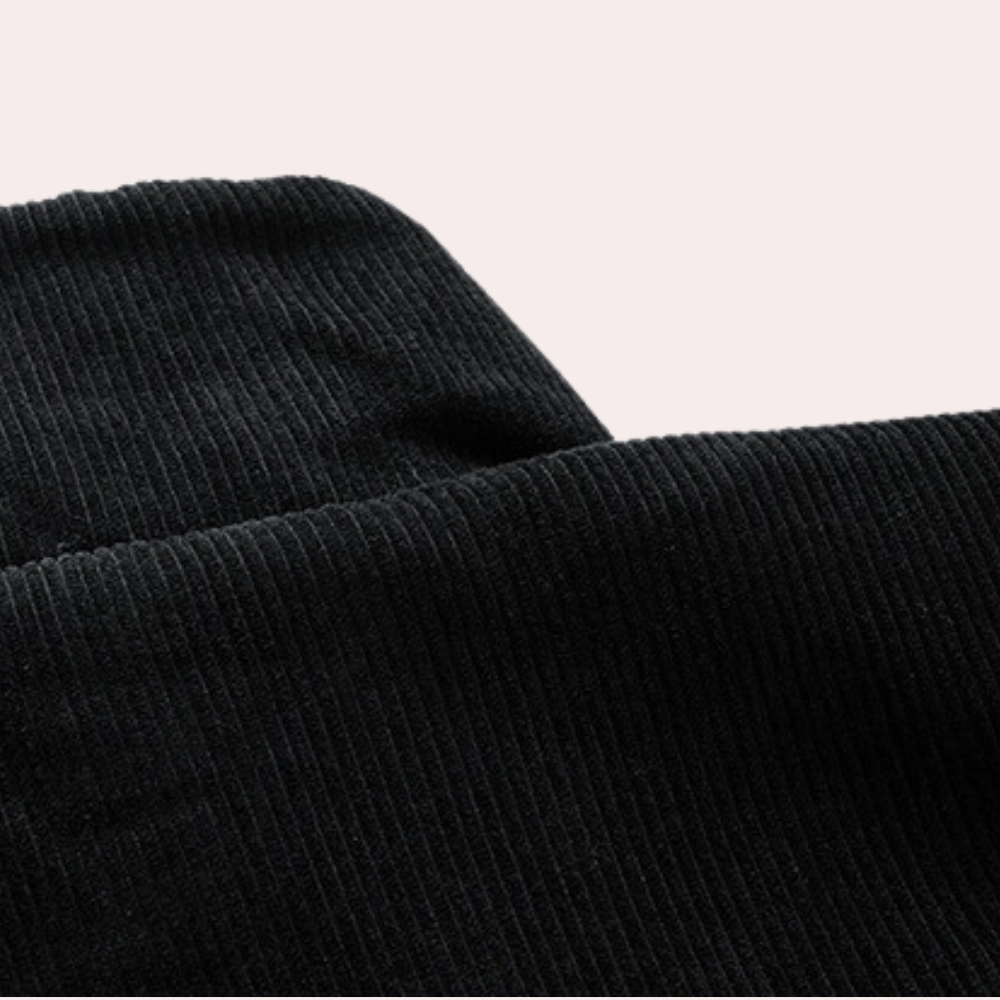 Jarvie | Herren Cordjacke mit Reißverschluss und Fleece-Innenfutter