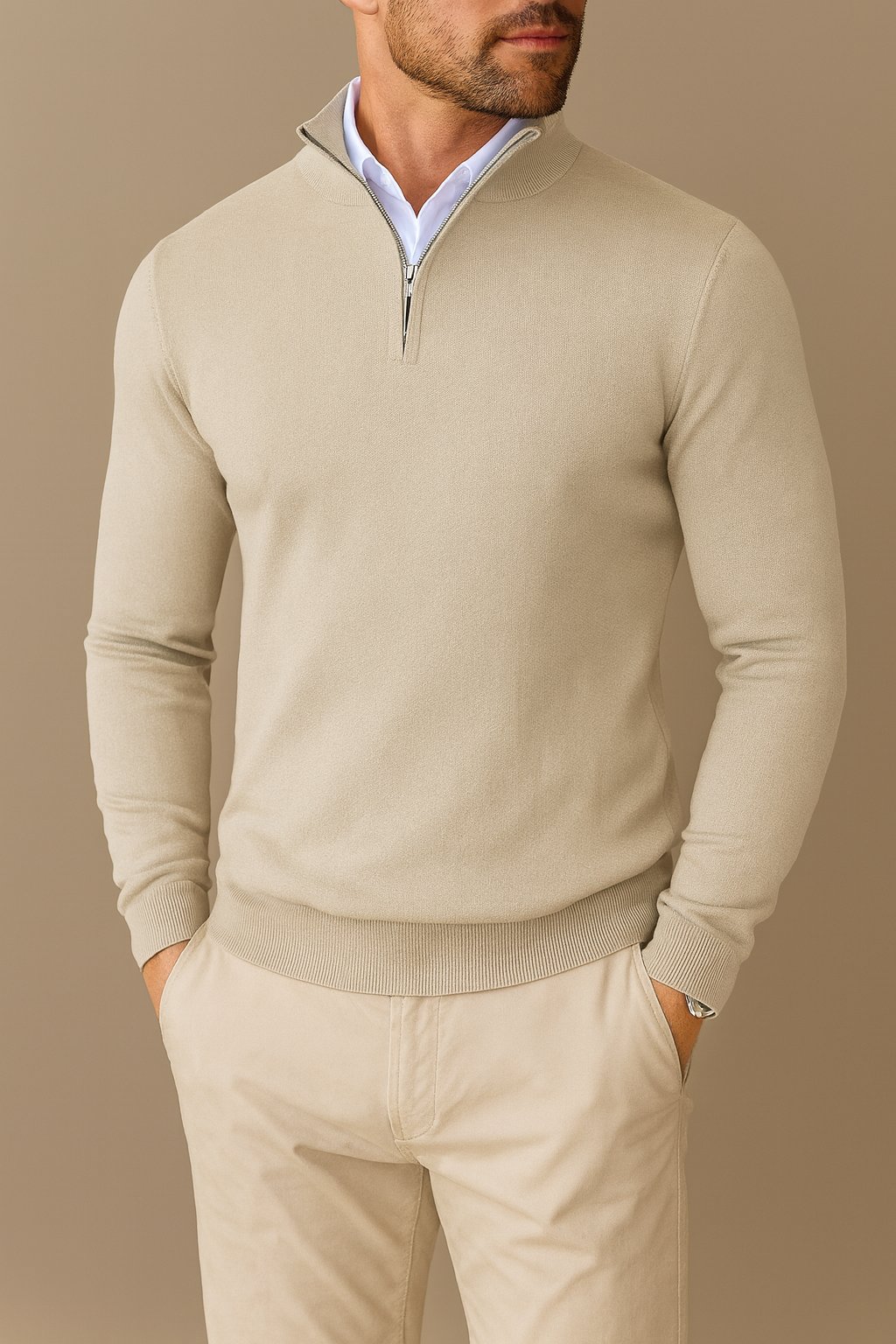 Herren Pullover mit Viertel-Reißverschluss – Komfortabel, Vielseitig & Alltagstauglich