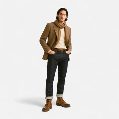 Herren Frühlingsstiefel aus Leder | Leicht, Stilvoll & Retro-inspiriert