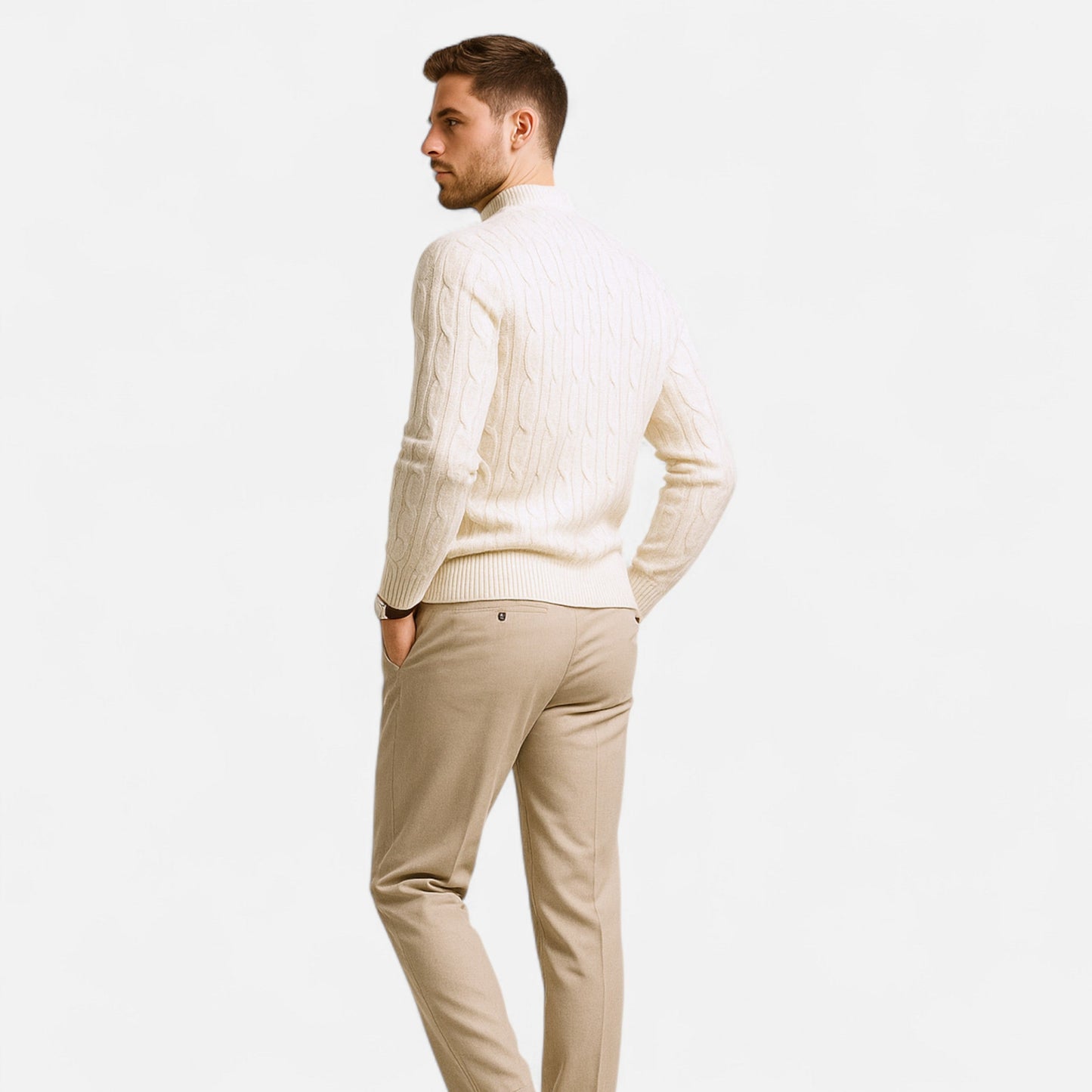 Herren Strickpullover Crewneck | Klassischer Feinstrick für stilvollen Komfort