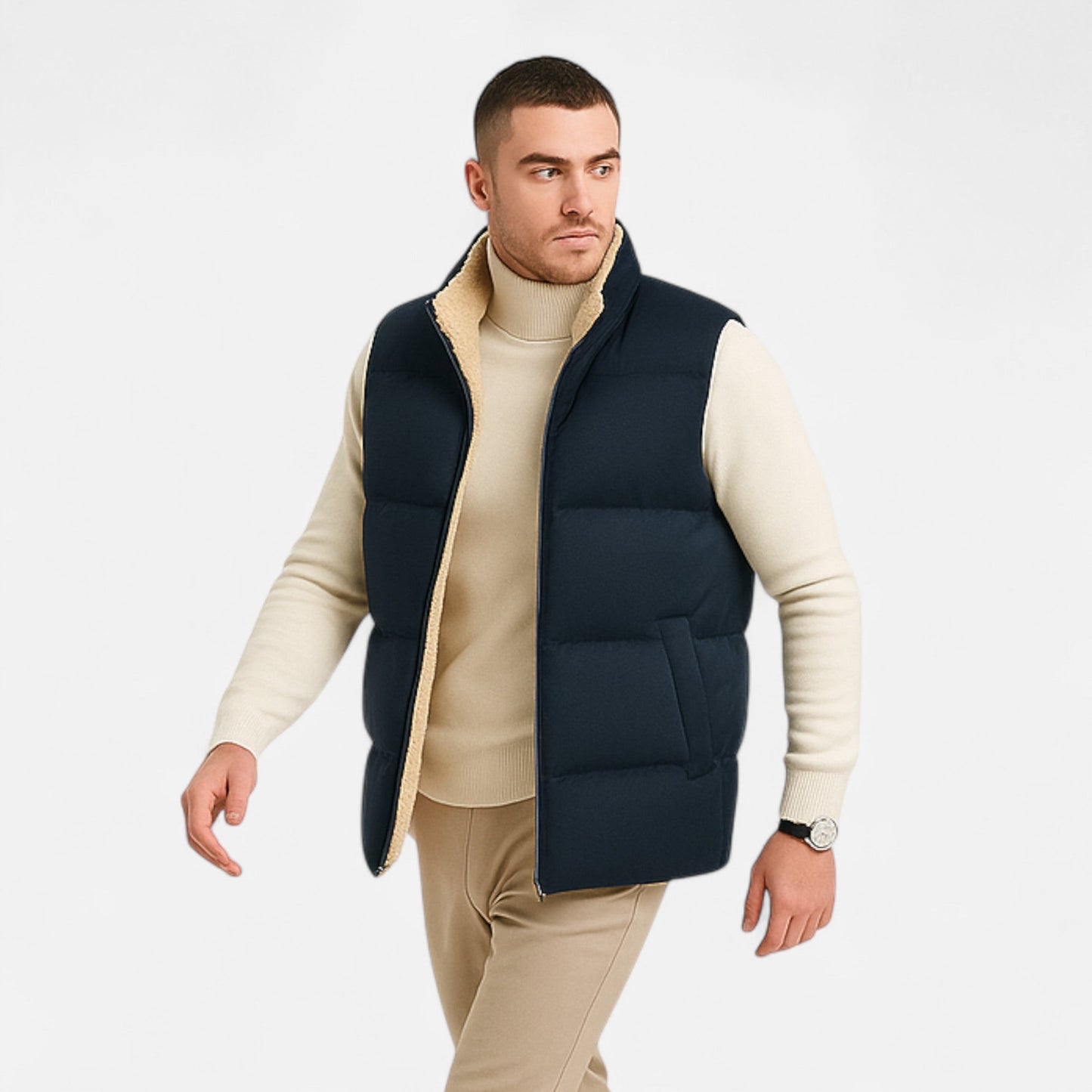 Lamb Wool Winter Vest | Herrenweste aus Lammwolle für warme Wintertage