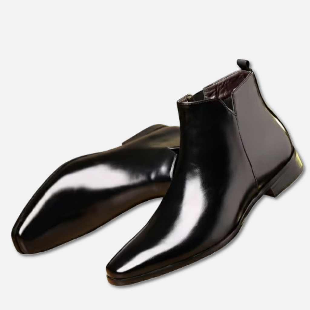 Chelsea Boots | Herren Stiefeletten mit spitzer Zehenform & seitlichem Reißverschluss