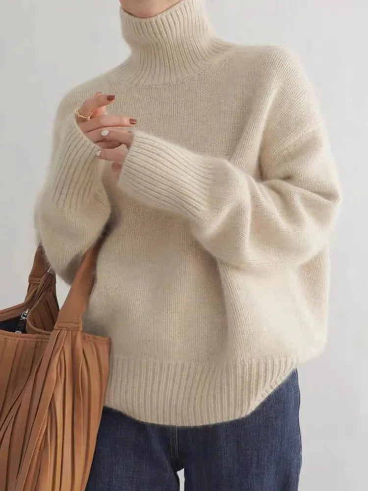 Oversized Rollkragenpullover Damen | Kuscheliger Komfort für stilvolle Winterlooks