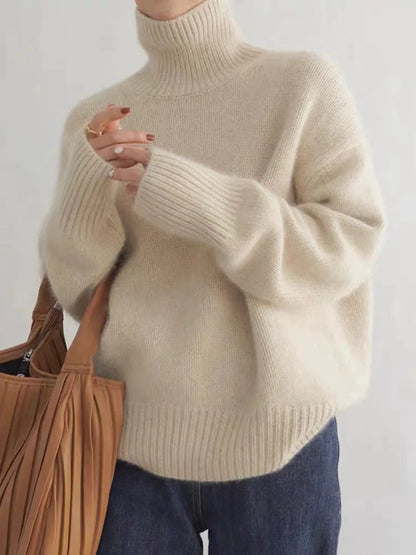 Oversized Rollkragenpullover Damen | Kuscheliger Komfort für stilvolle Winterlooks
